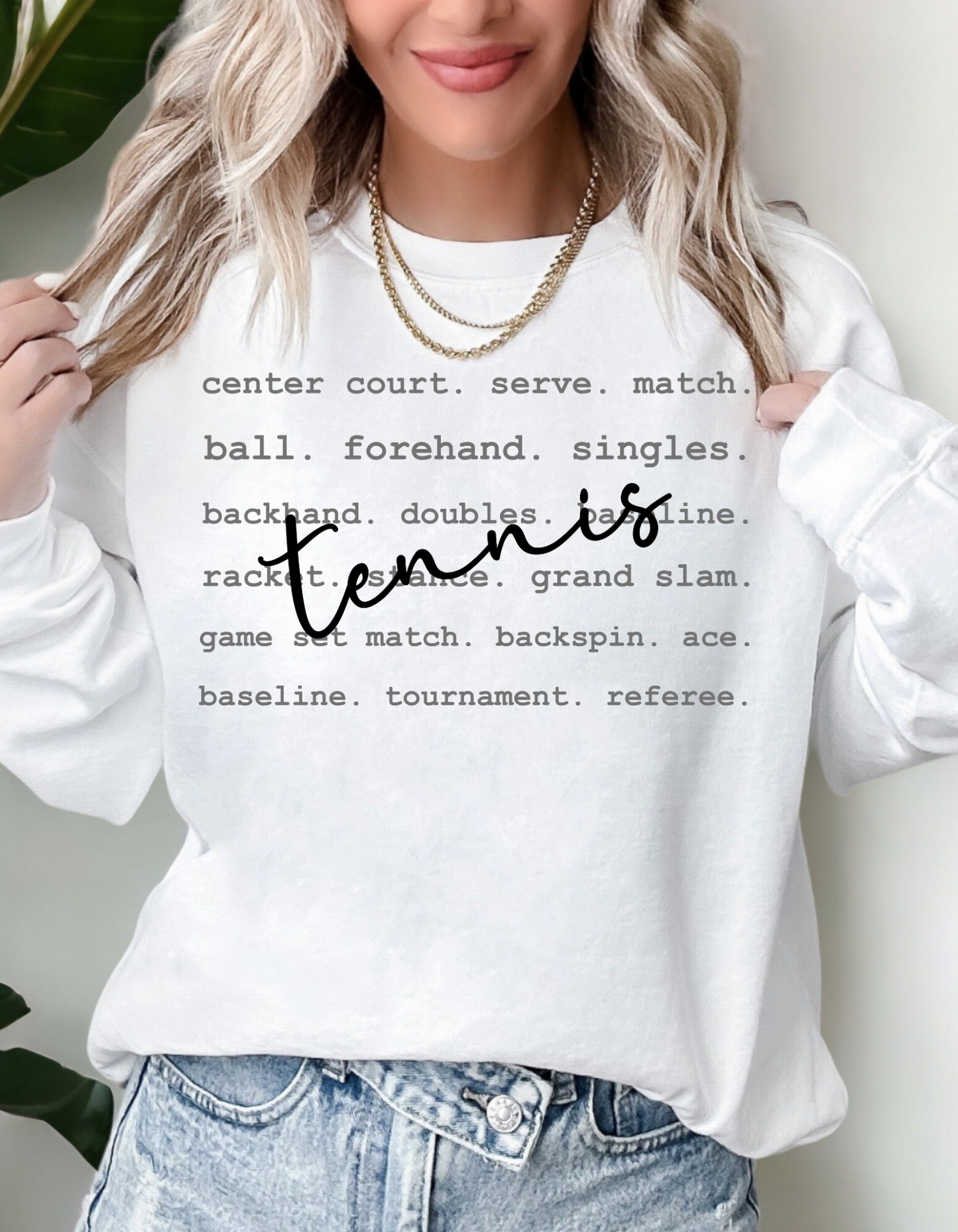 Tennis Words Graphic Tee