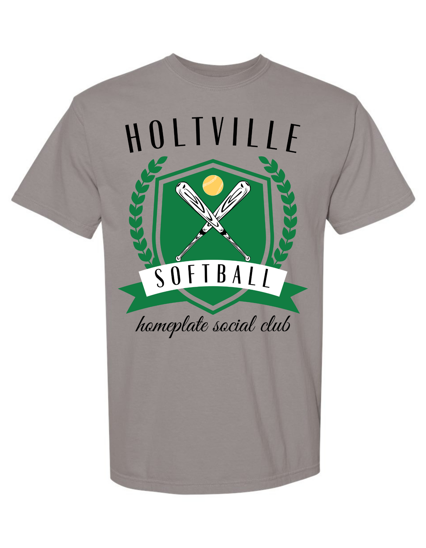 Custom Softball Crest Home Plate Graphic