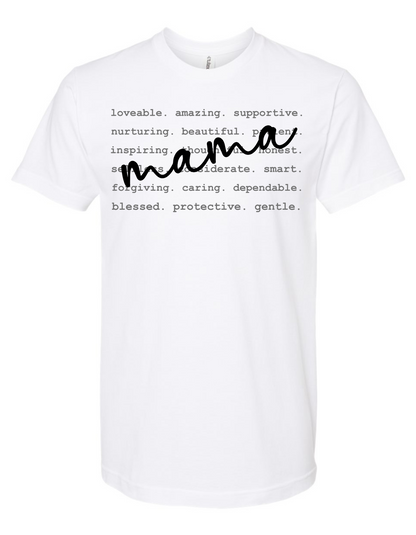 Mama Words Graphic Tee