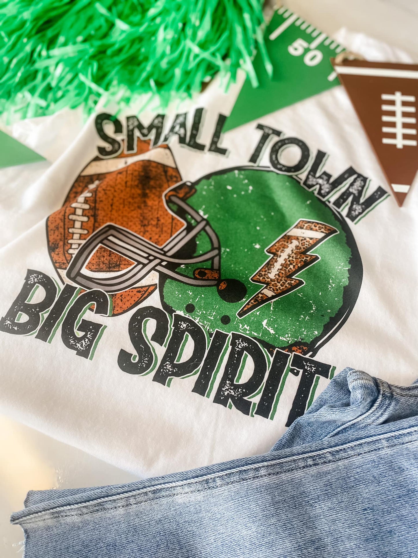 Small Town Big Spirit Tee Custom