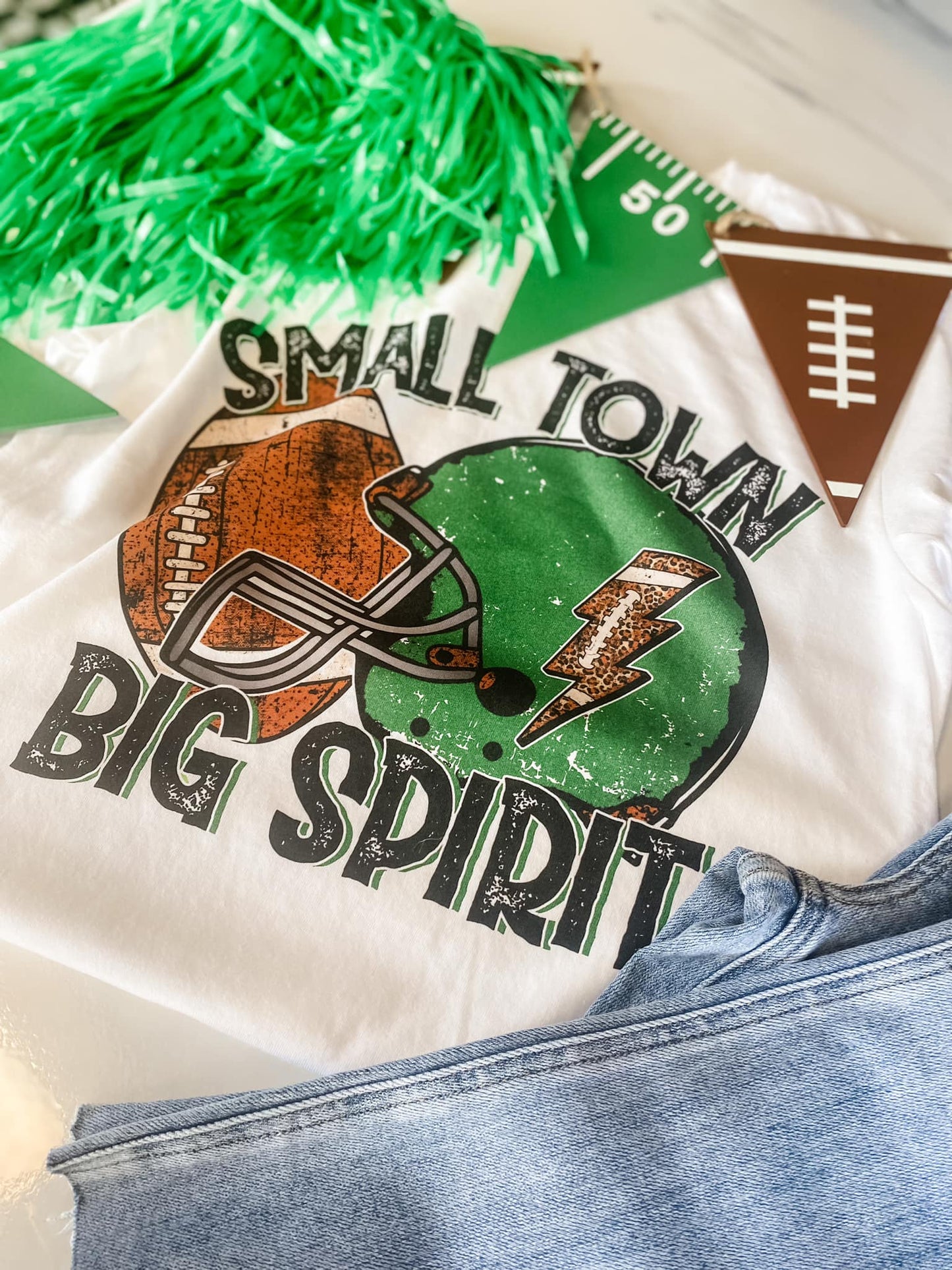 Small Town Big Spirit Tee Custom