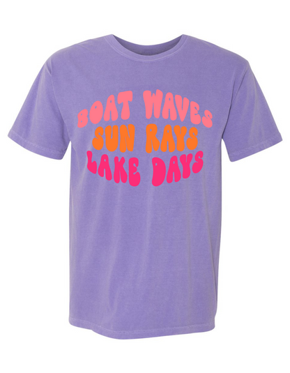 Boat Waves, Sun Rays & Lake Days Graphic Tee