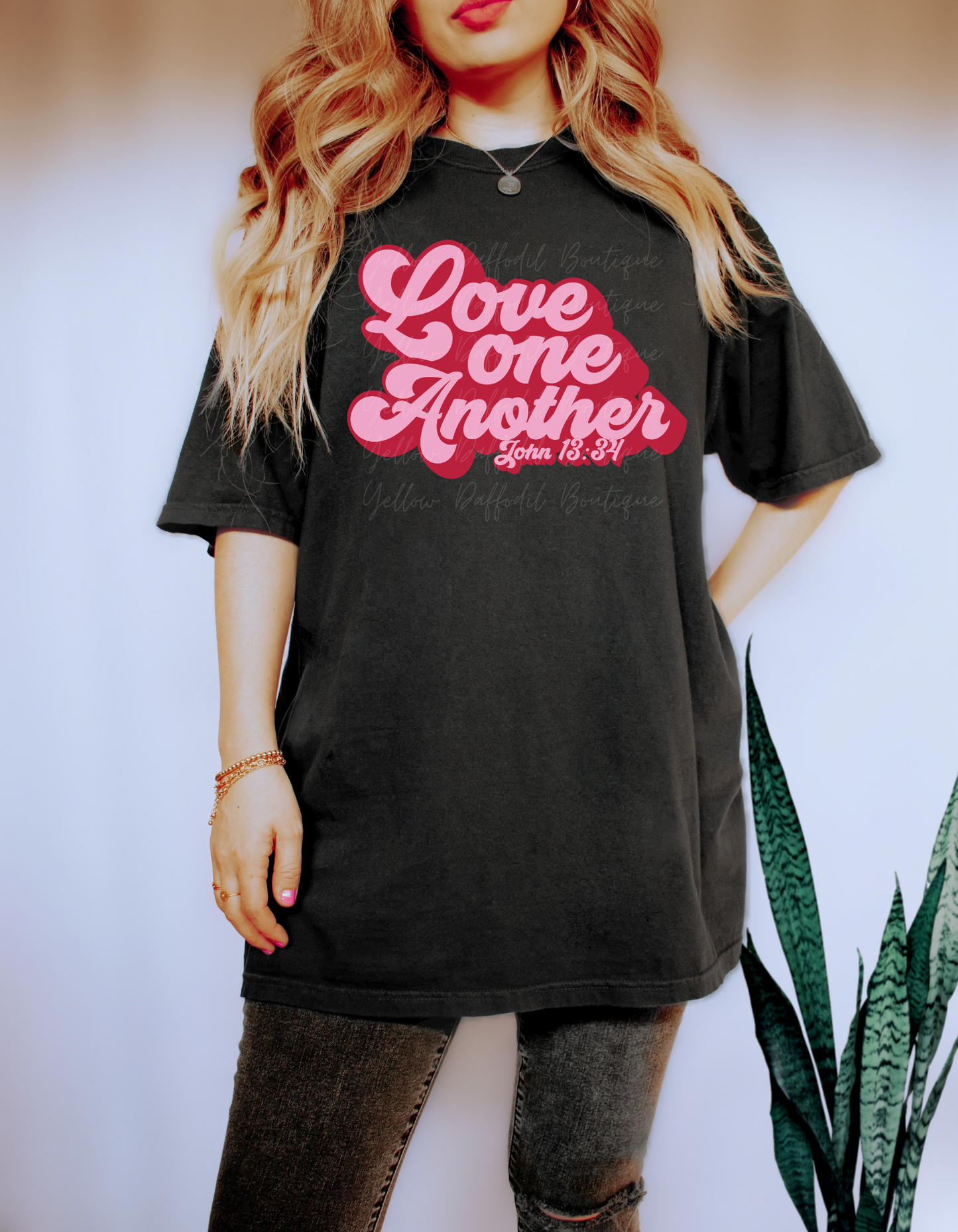 Love One Another Valentine Graphic Tee