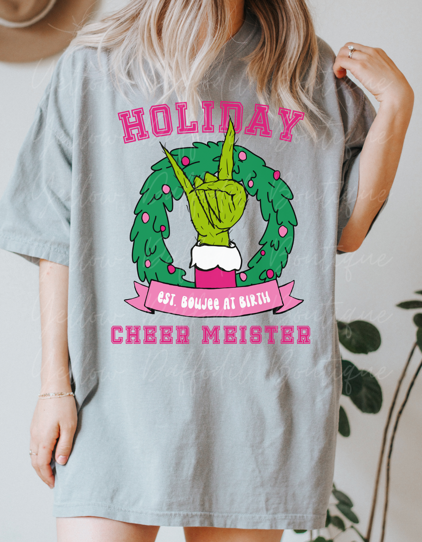 Boujee at Birth - Grinch- Cheer Meister Graphic Tee