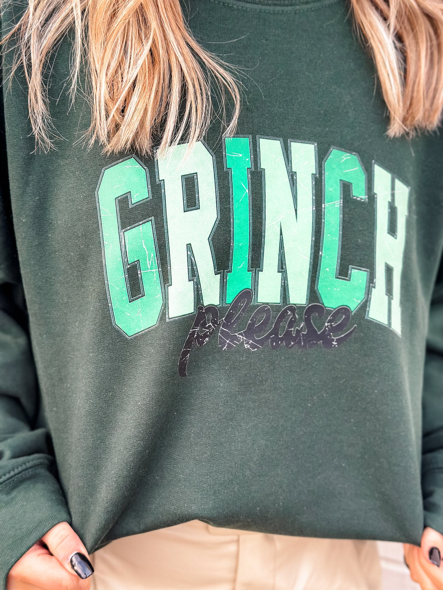 Grinch Please Crewneck