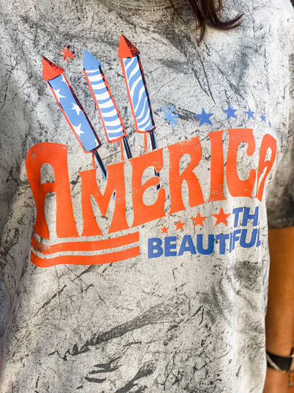 America The Beautiful Graphic Tee