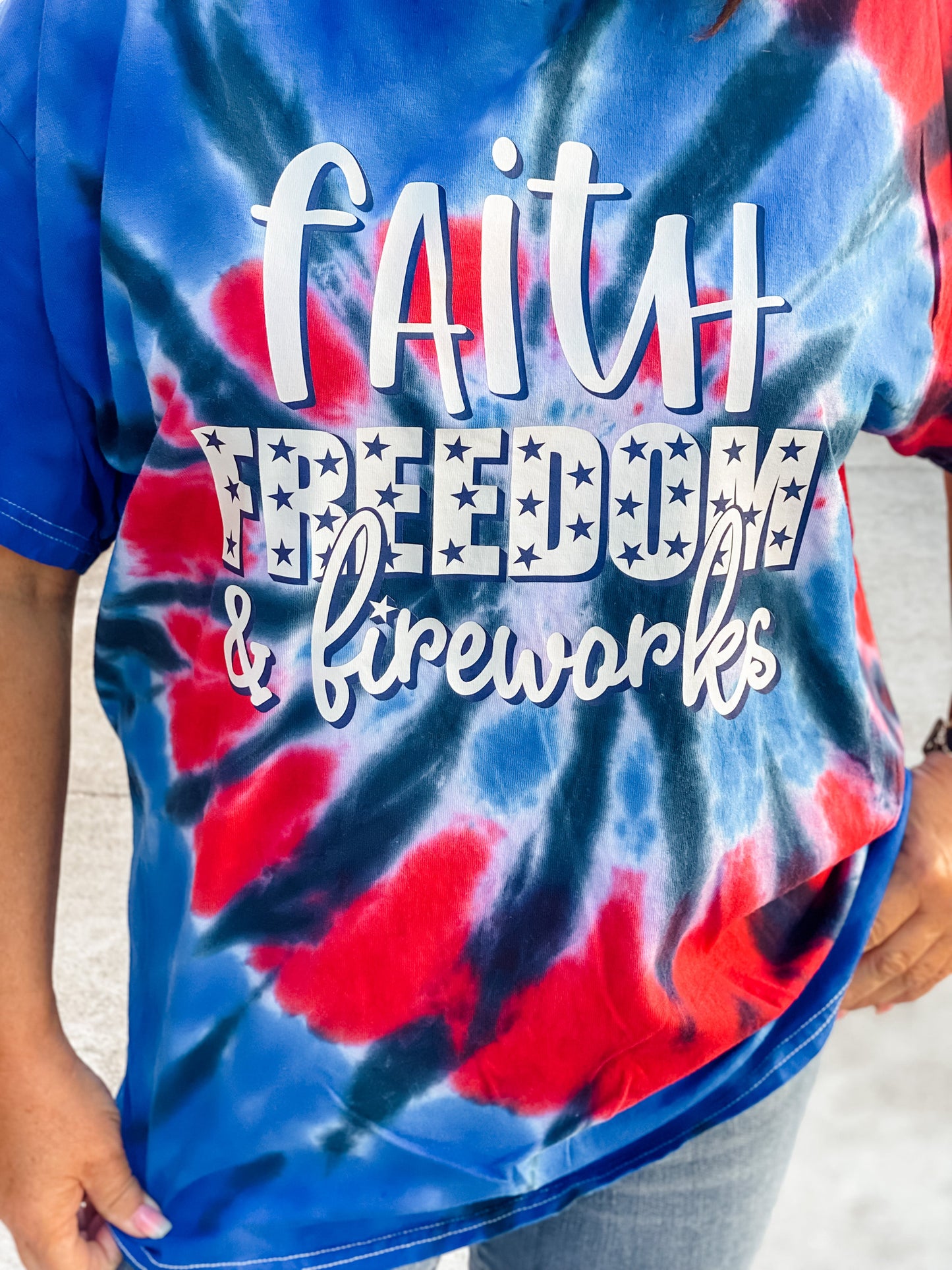 Faith, Freedom, & Fireworks Graphic Tee