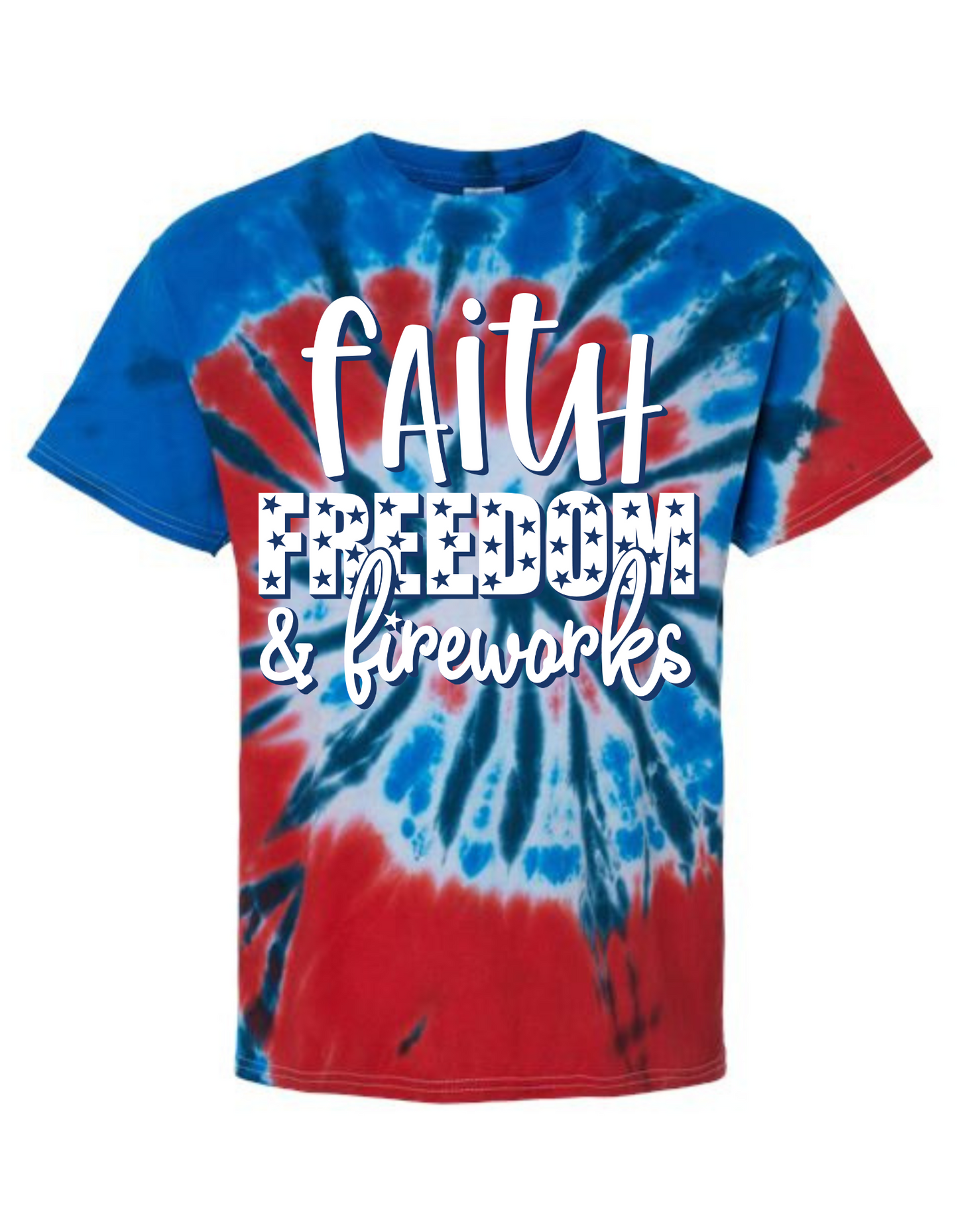 Faith, Freedom, & Fireworks Graphic Tee