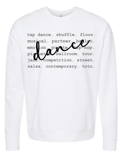 Dance Words Graphic Tee