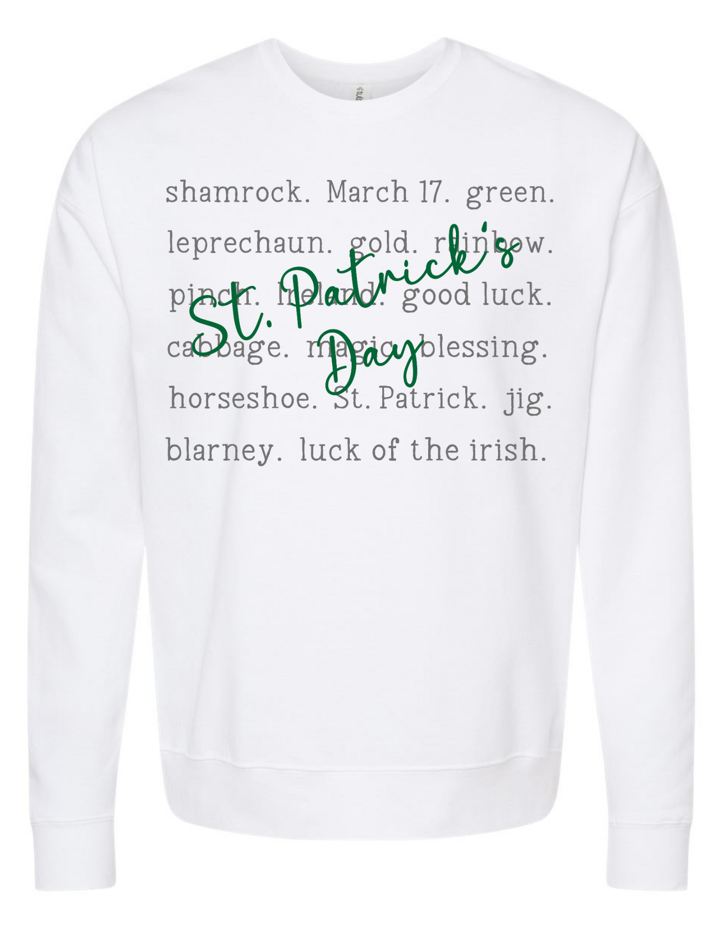 St. Patricks Day Words Graphic Tee