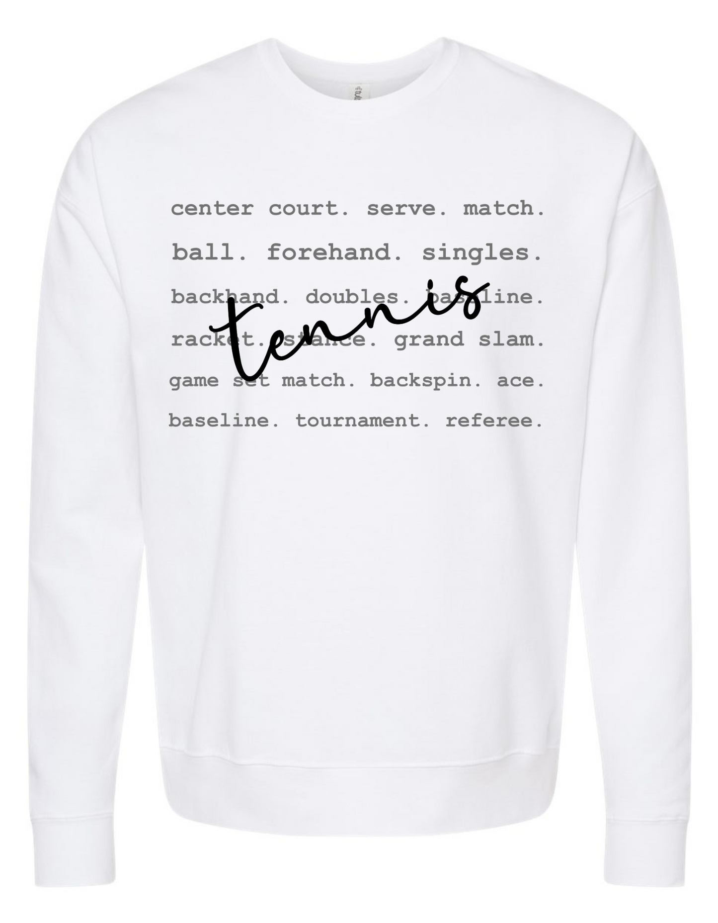 Tennis Words Graphic Tee